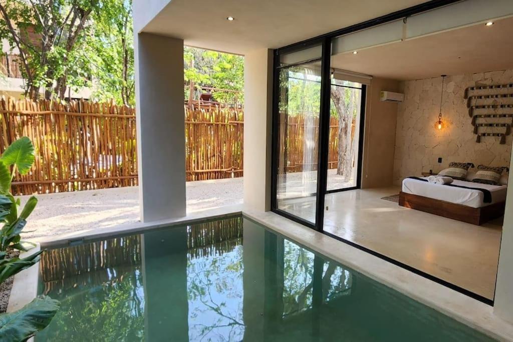Apartment With Private Pool Tulum Chemuyil Bagian luar foto