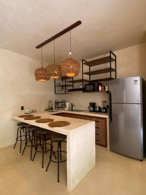 Apartment With Private Pool Tulum Chemuyil Bagian luar foto