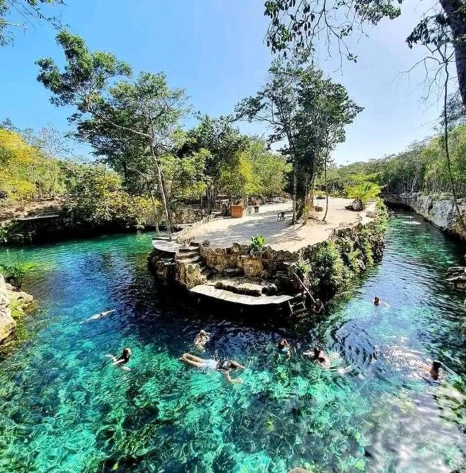 Apartment With Private Pool Tulum Chemuyil Bagian luar foto